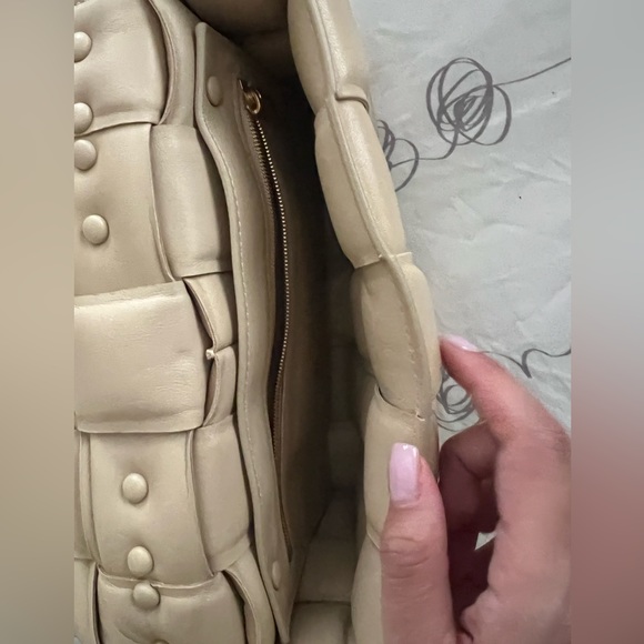 Bottega Veneta Padded Cassette Bag with Chain in Porridge - Picture 6 of 14